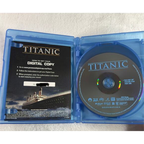 Titanic Blu-ray 3D + 2D + Digital Copy (2012, 4-Disc Set) Limited 3D Edition - Picture 4 of 15